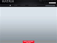Tablet Screenshot of matrixfitnessstore.com